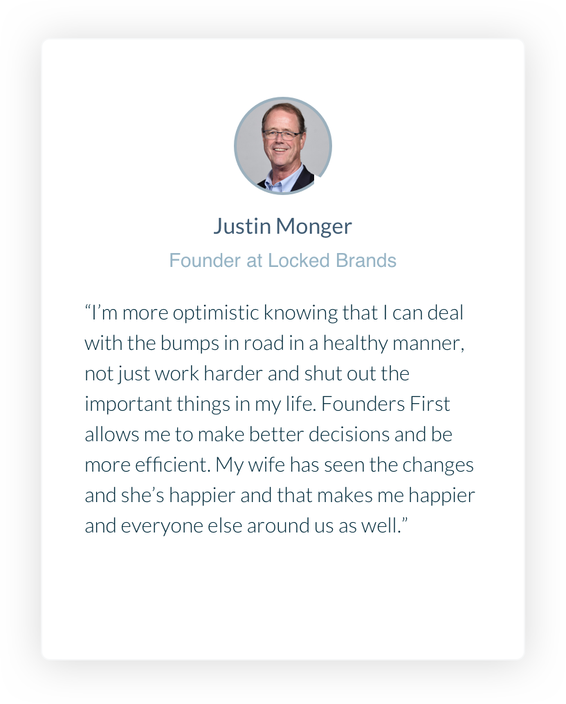 Taylor Margot. Founder at Charmed. Founders First helps me and my co-founders stay on the same page with mental health with a common set of tools and language. It gives us the opportunity to acquire tools to unlock the productivity we had and lost when we first launched our venture. I now have a new personal routine that will save my business.